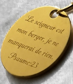 Collier Croix & Médaille (Personnalisable)