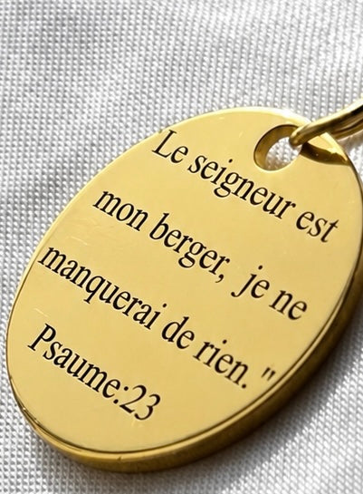 Collier Croix & Médaille (Personnalisable)