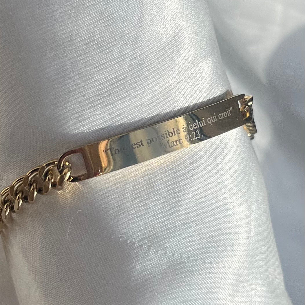 Gourmette (Personnalisable)