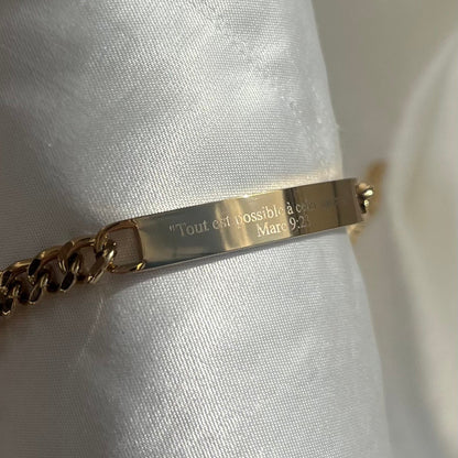 Gourmette (Personnalisable)